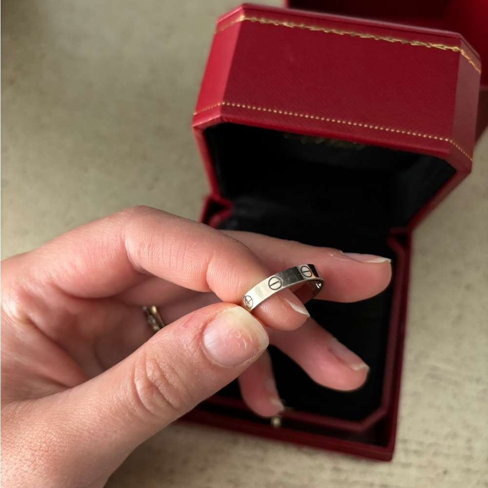 White gold Cartier love ring size EUR 53